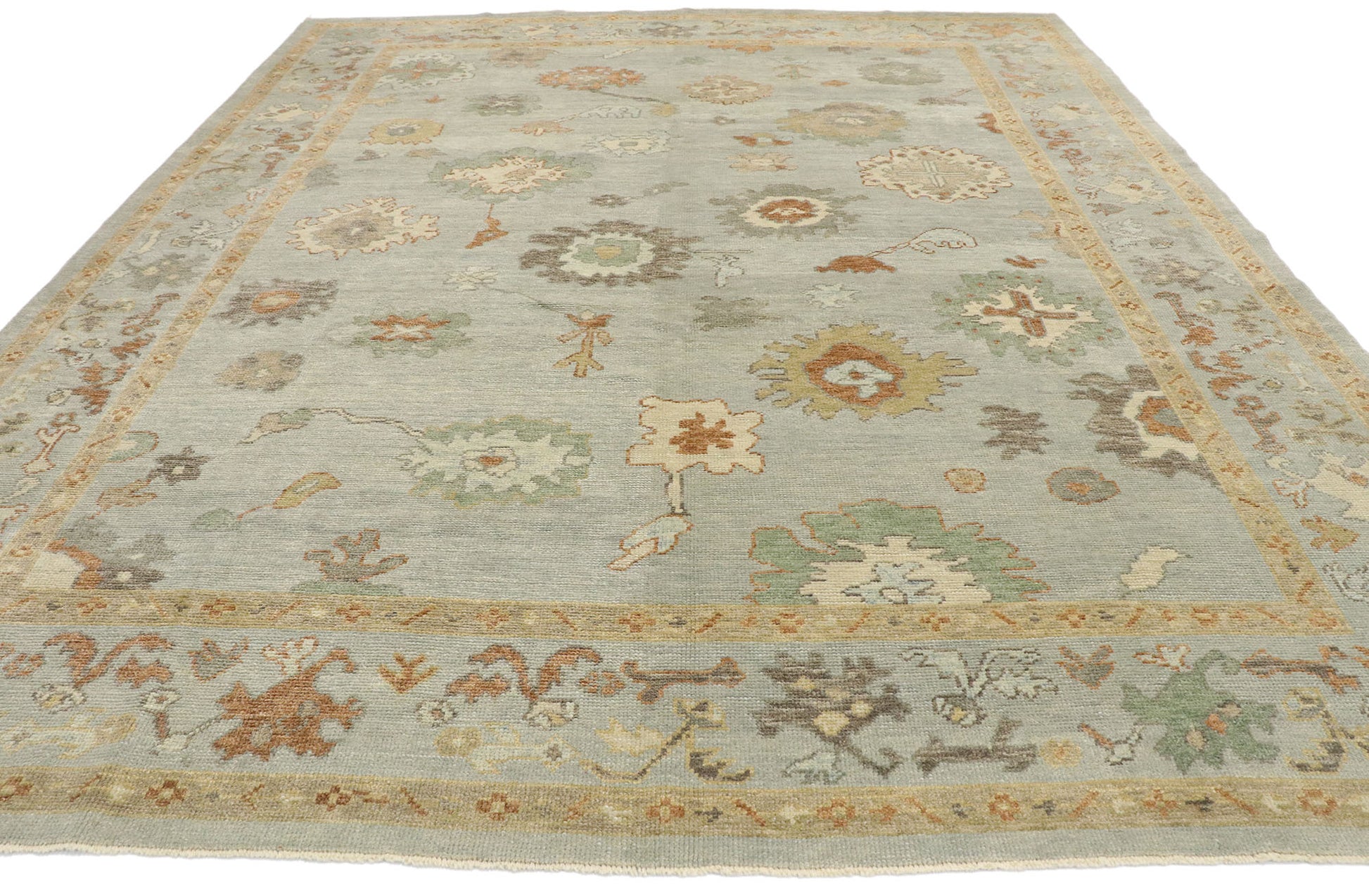 10 x 12 Contemporary Turkish Oushak Rug 53408