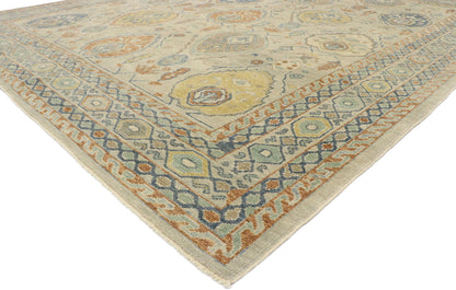 10 x 13 Contemporary Turkish Oushak Rug 53410
