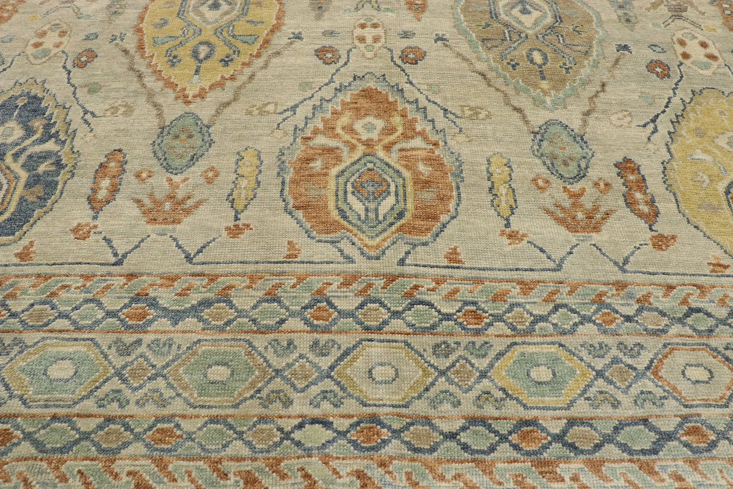 10 x 13 Contemporary Turkish Oushak Rug 53410