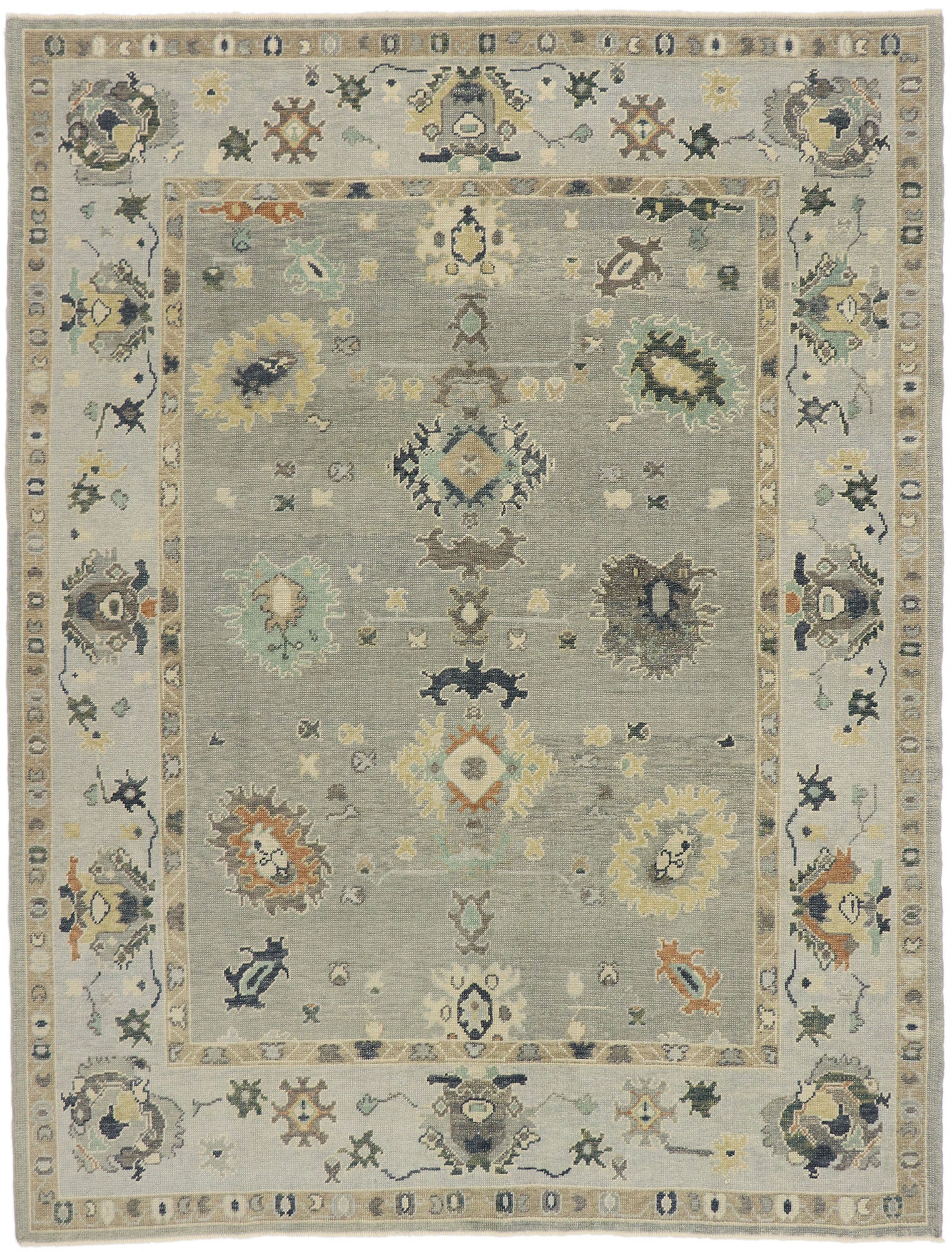 8 x 11 Contemporary Turkish Oushak Rug 53412