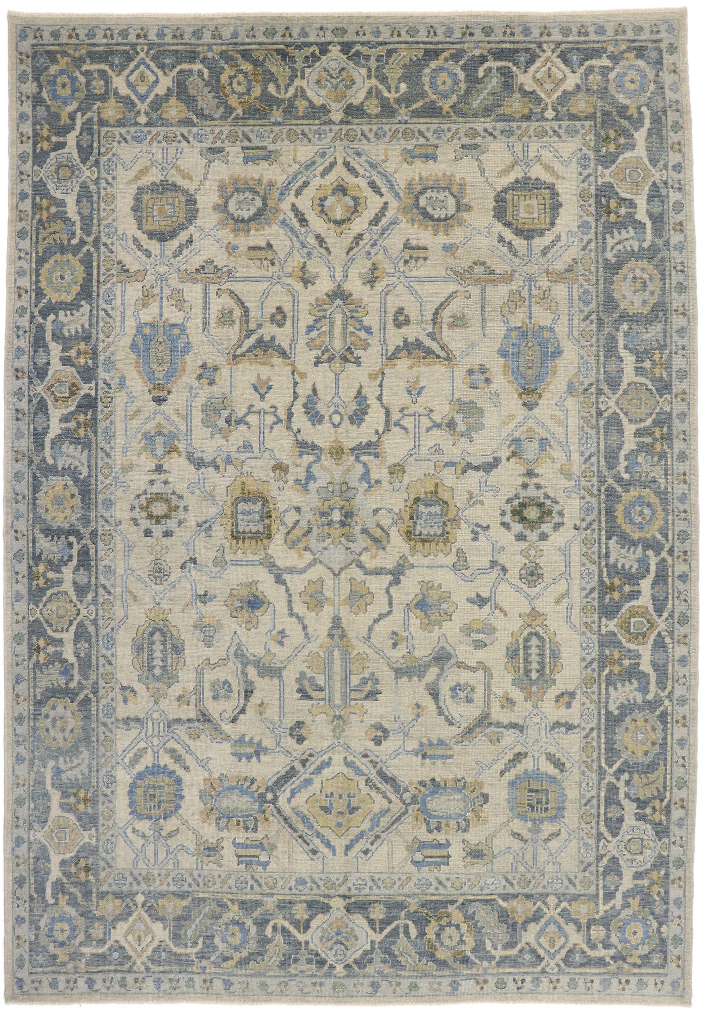 10 x 14 Contemporary Turkish Oushak Rug 53416