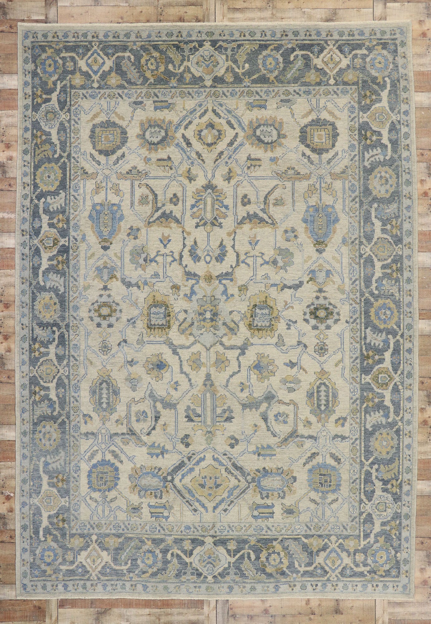 10 x 14 Contemporary Turkish Oushak Rug 53416