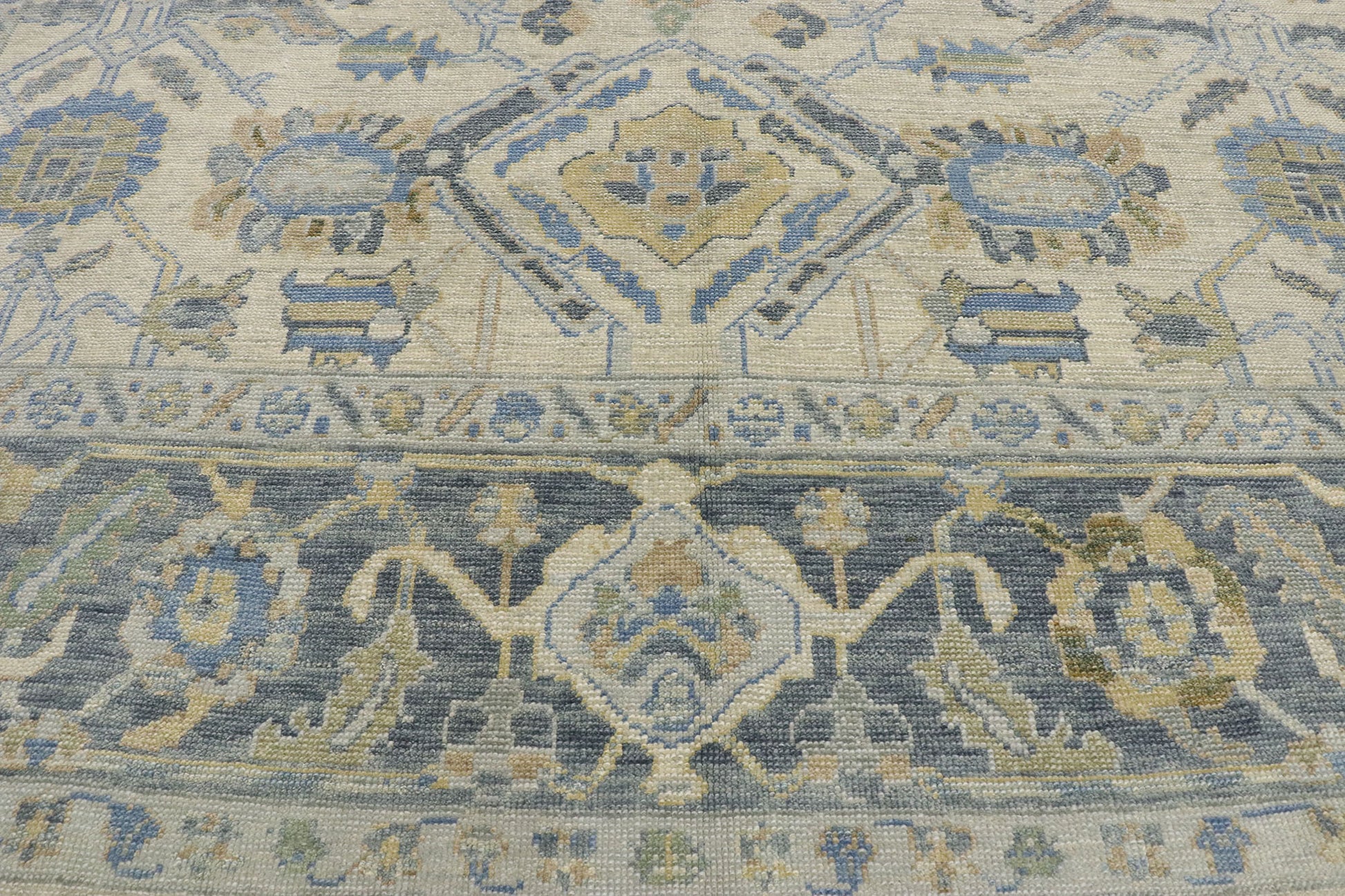 10 x 14 Contemporary Turkish Oushak Rug 53416