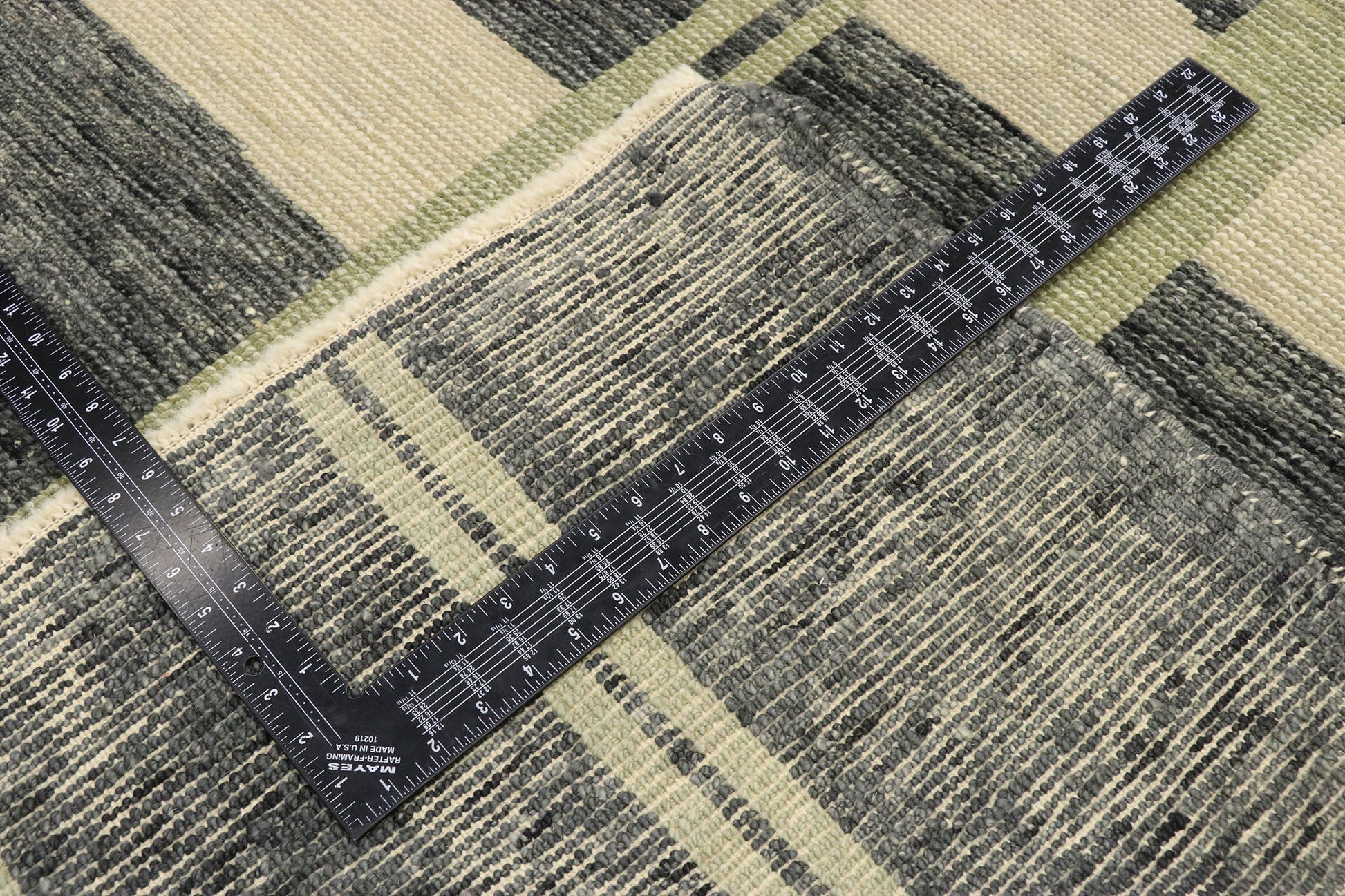 9 x 12 Contemporary Turkish Plaid Tartan Rug 53417