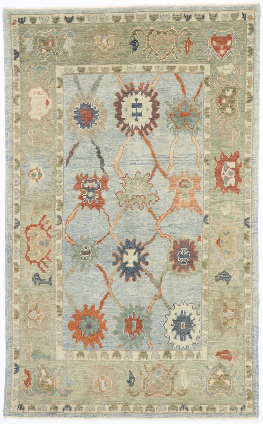 5 x 8 Turkish Oushak Rug 53421