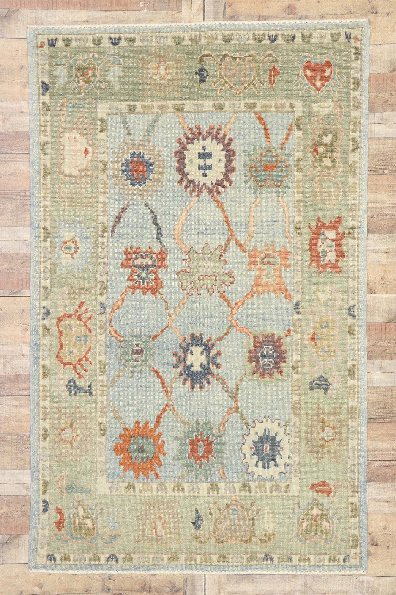 5 x 8 Turkish Oushak Rug 53421