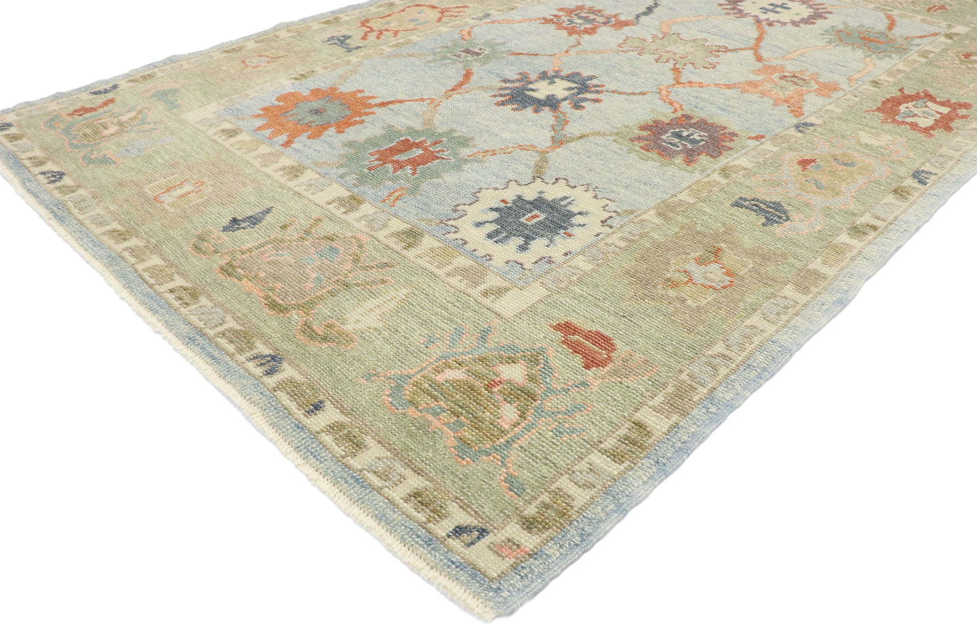 5 x 8 Turkish Oushak Rug 53421