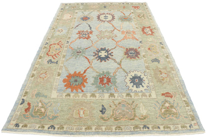 5 x 8 Turkish Oushak Rug 53421
