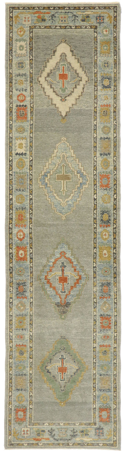 3 x 11 Contemporary Turkish Oushak Runner 53423