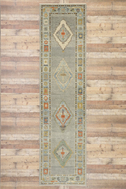 3 x 11 Contemporary Turkish Oushak Runner 53423