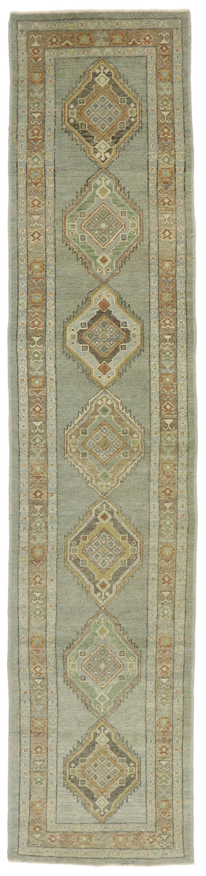 3 x 14 Contemporary Turkish Oushak Runner 53424