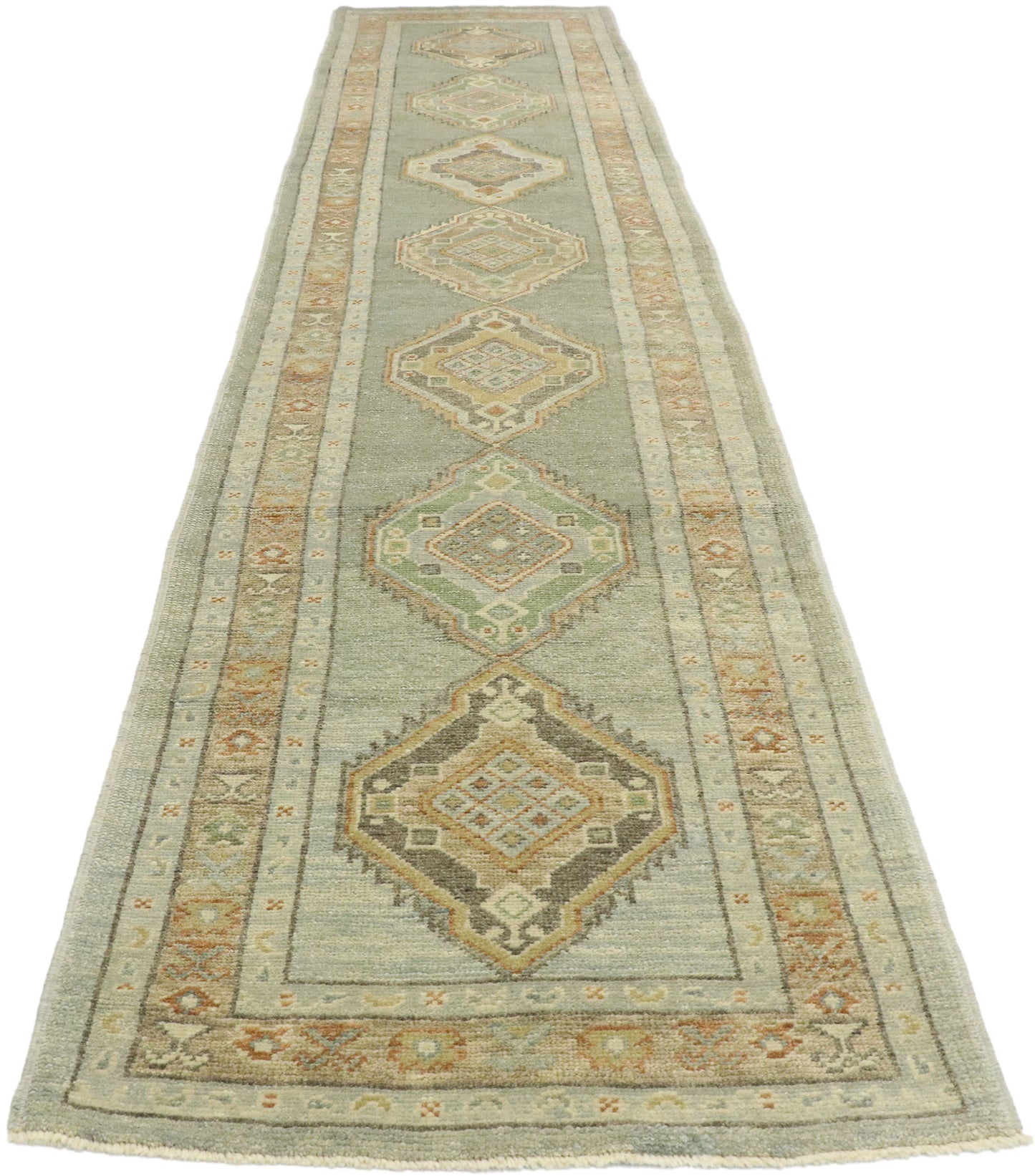 3 x 14 Contemporary Turkish Oushak Runner 53424
