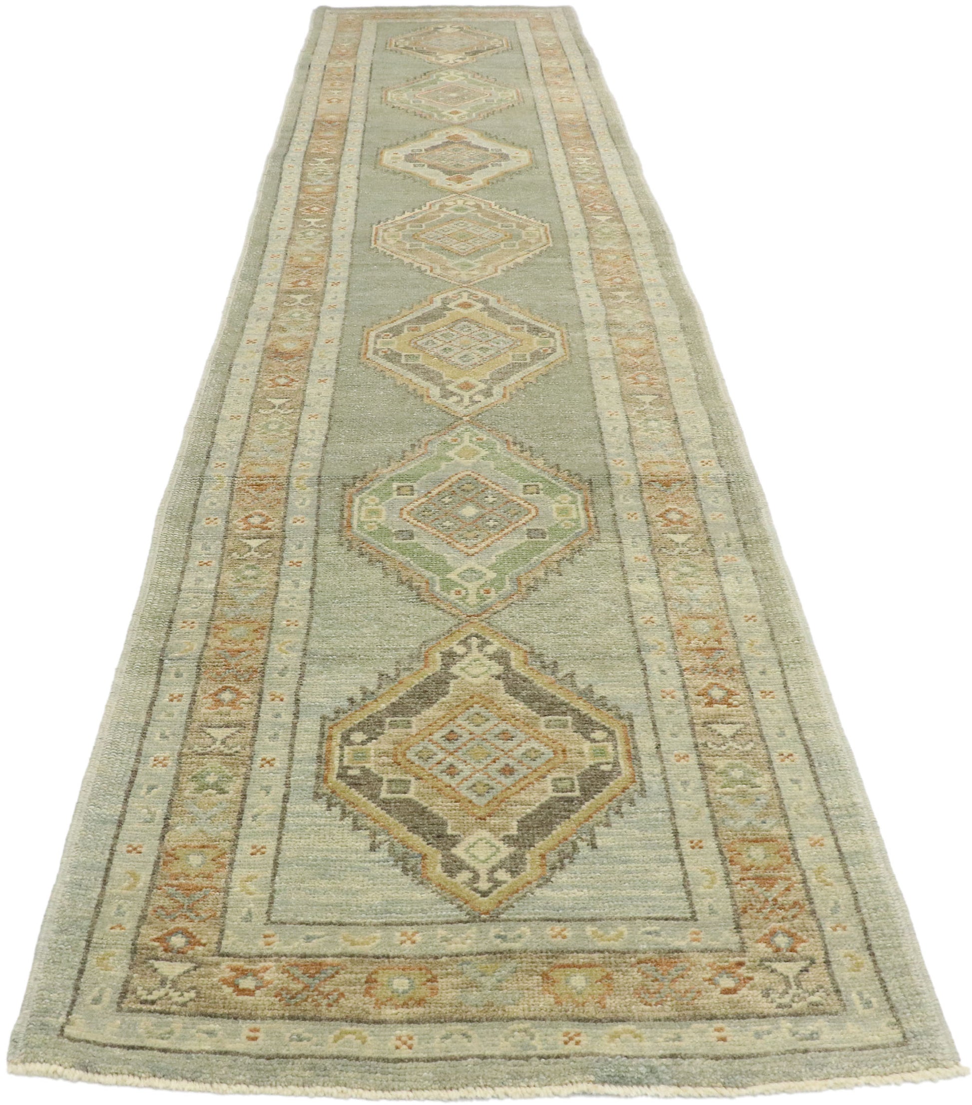3 x 14 Contemporary Turkish Oushak Runner 53424