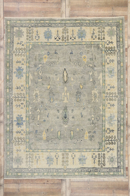 8 x 10 Contemporary Turkish Oushak Rug 53432