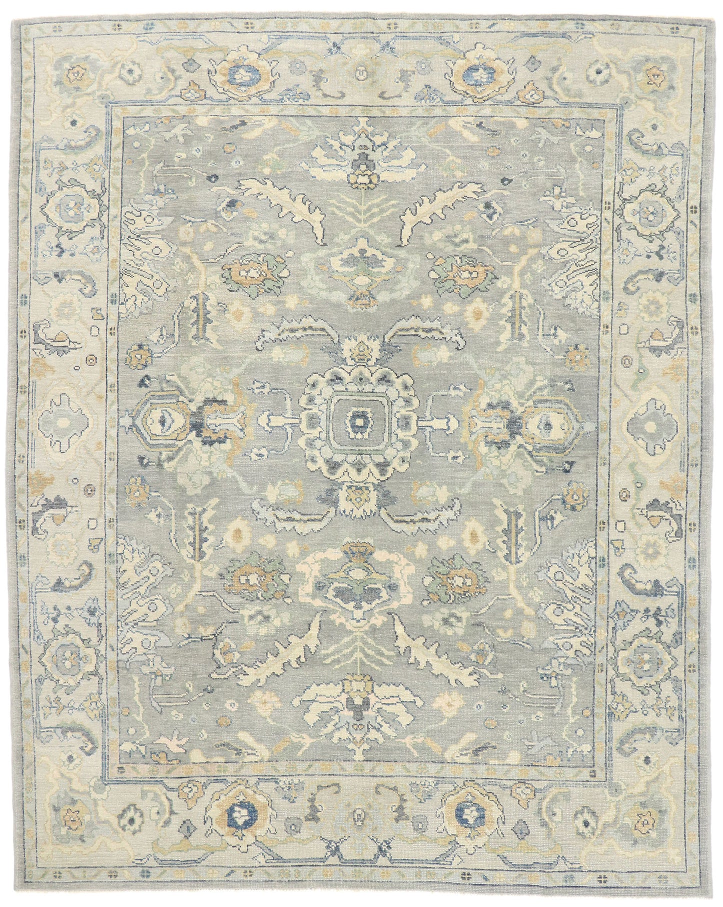 9 x 12 Contemporary Turkish Oushak Rug 53433