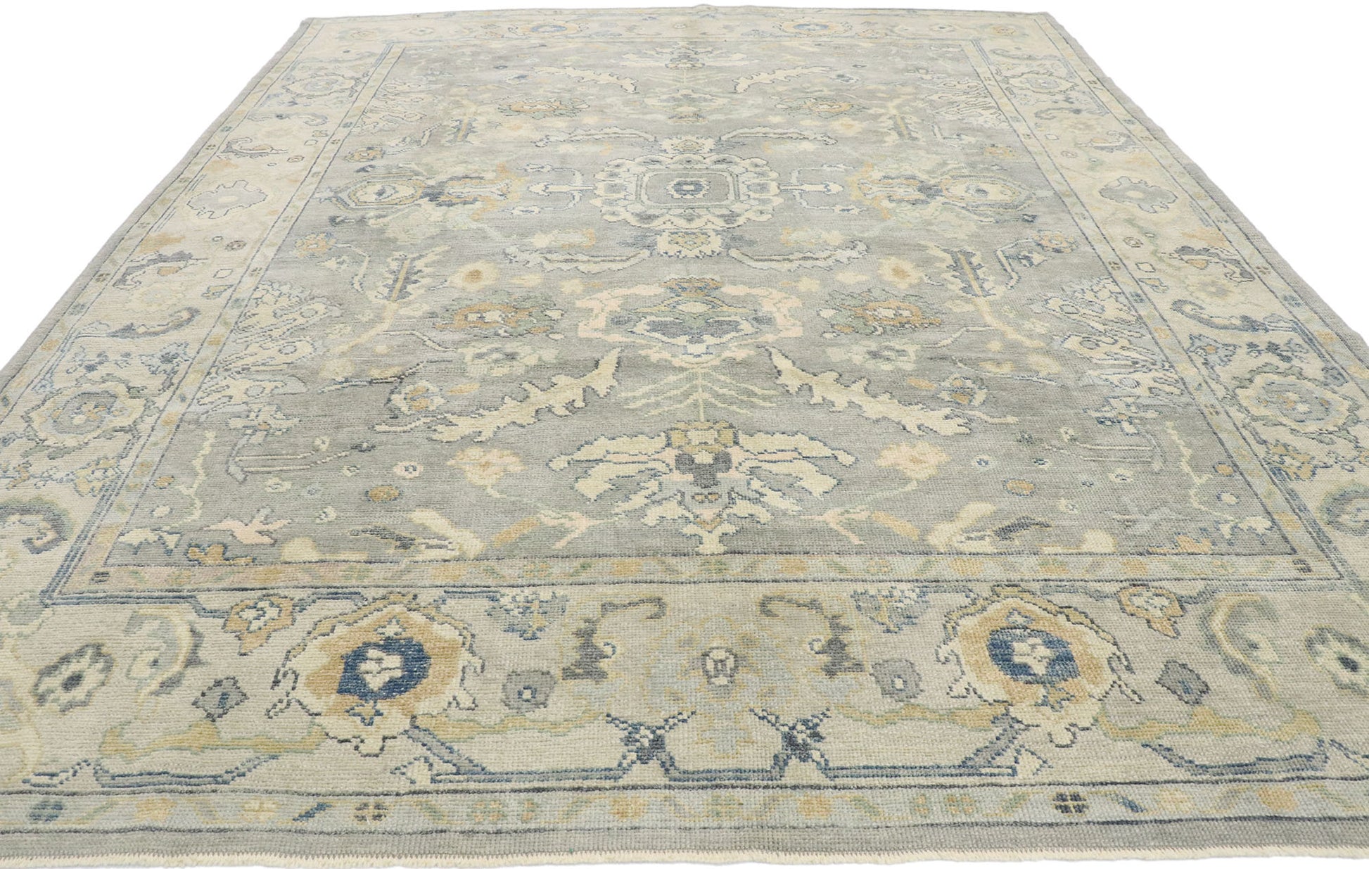9 x 12 Contemporary Turkish Oushak Rug 53433