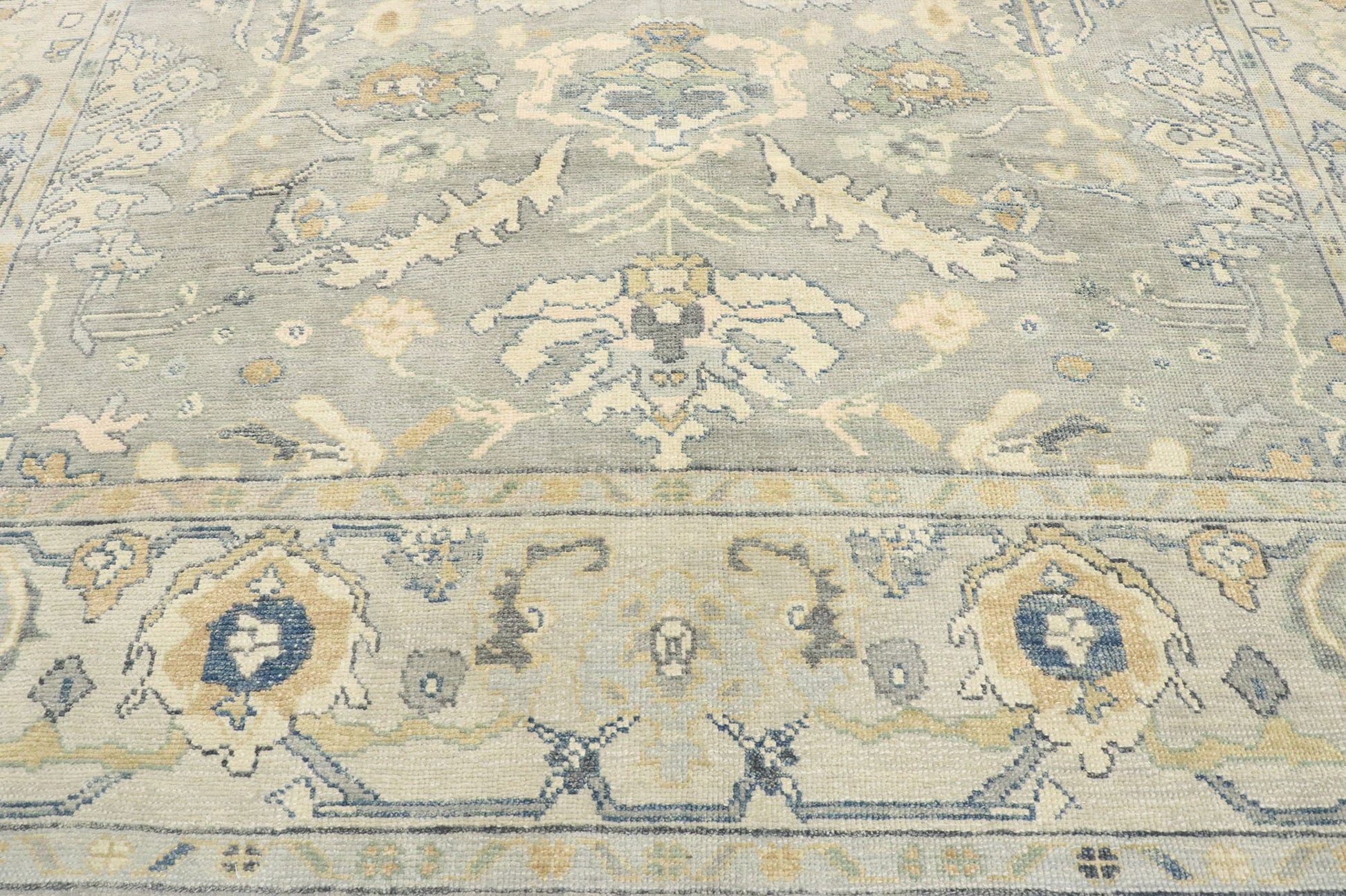 9 x 12 Contemporary Turkish Oushak Rug 53433