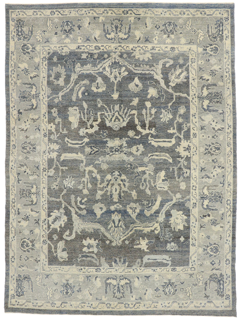 9 x 13 Contemporary Turkish Oushak Rug 53435