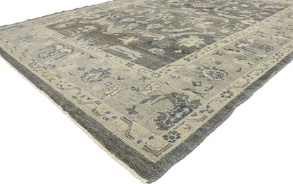 9 x 13 Contemporary Turkish Oushak Rug 53435