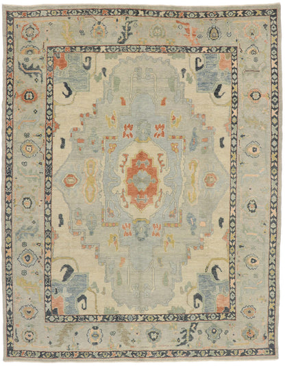 10 x 12 Contemporary Turkish Oushak Rug 53436
