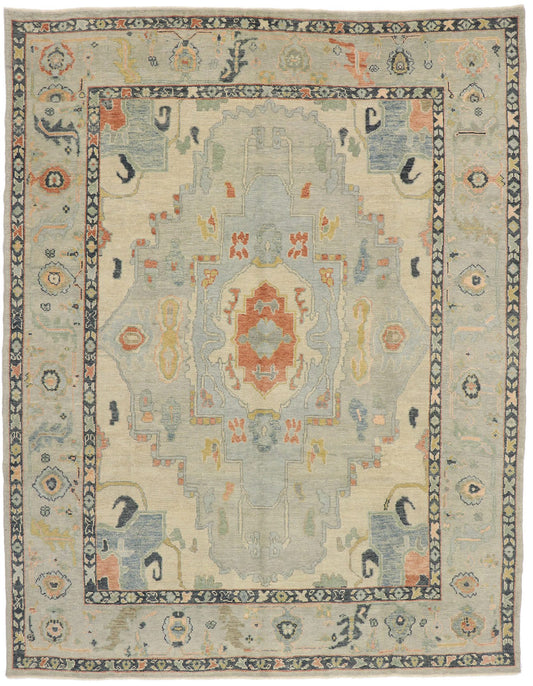 10 x 12 Contemporary Turkish Oushak Rug 53436