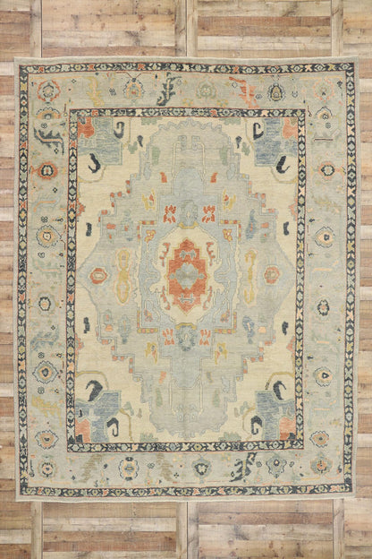 10 x 12 Contemporary Turkish Oushak Rug 53436