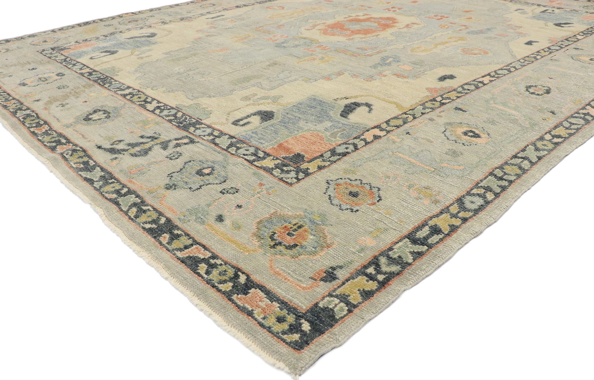 10 x 12 Contemporary Turkish Oushak Rug 53436