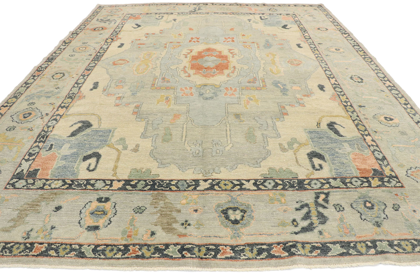 10 x 12 Contemporary Turkish Oushak Rug 53436