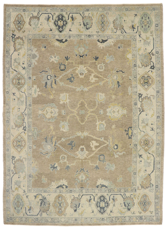 9 x 13 Contemporary Turkish Oushak Rug 53438