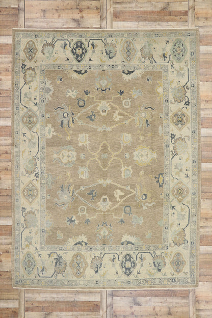 9 x 13 Contemporary Turkish Oushak Rug 53438
