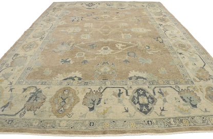 9 x 13 Contemporary Turkish Oushak Rug 53438
