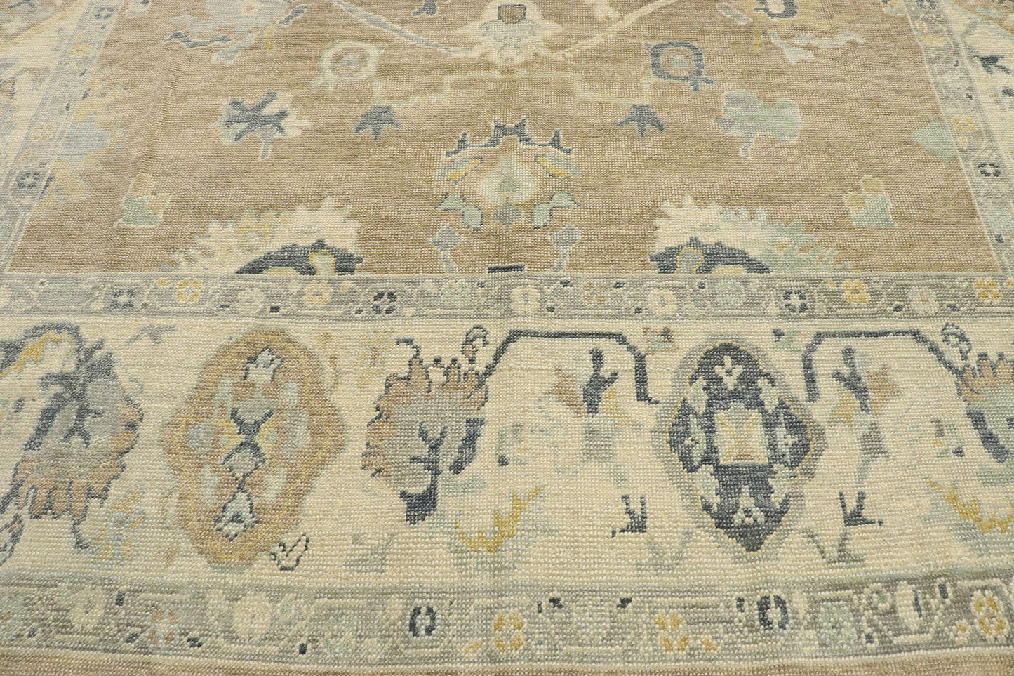 9 x 13 Contemporary Turkish Oushak Rug 53438
