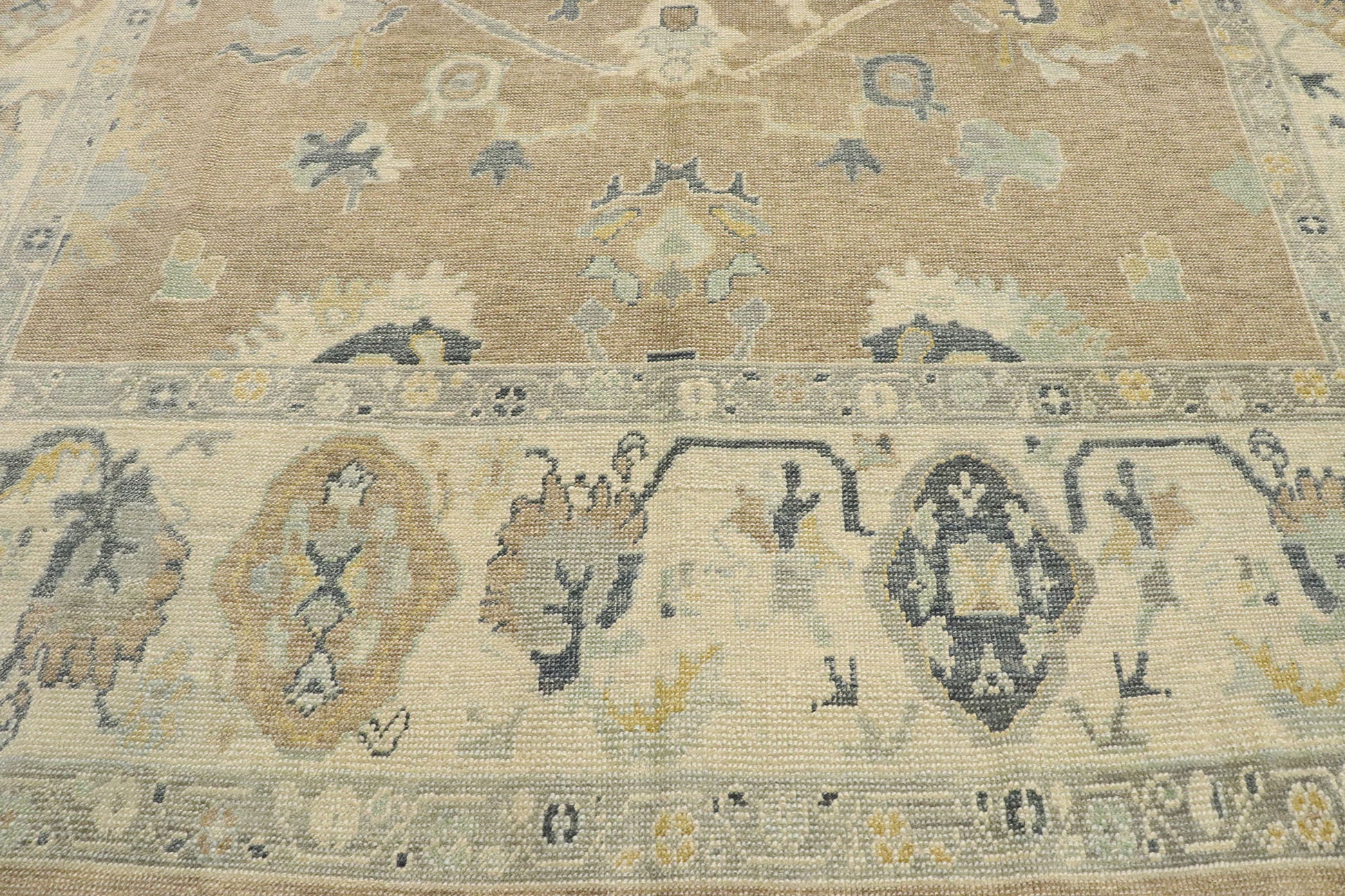 9 x 13 Contemporary Turkish Oushak Rug 53438