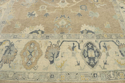 9 x 13 Contemporary Turkish Oushak Rug 53438