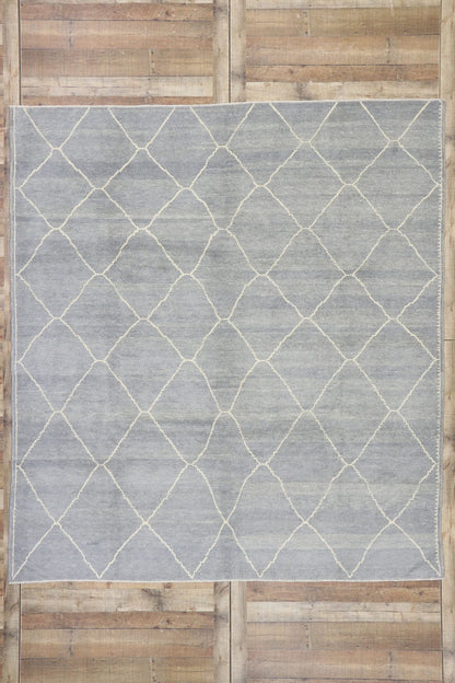 8 x 9 Turkish Gray Moroccan Rug 53439