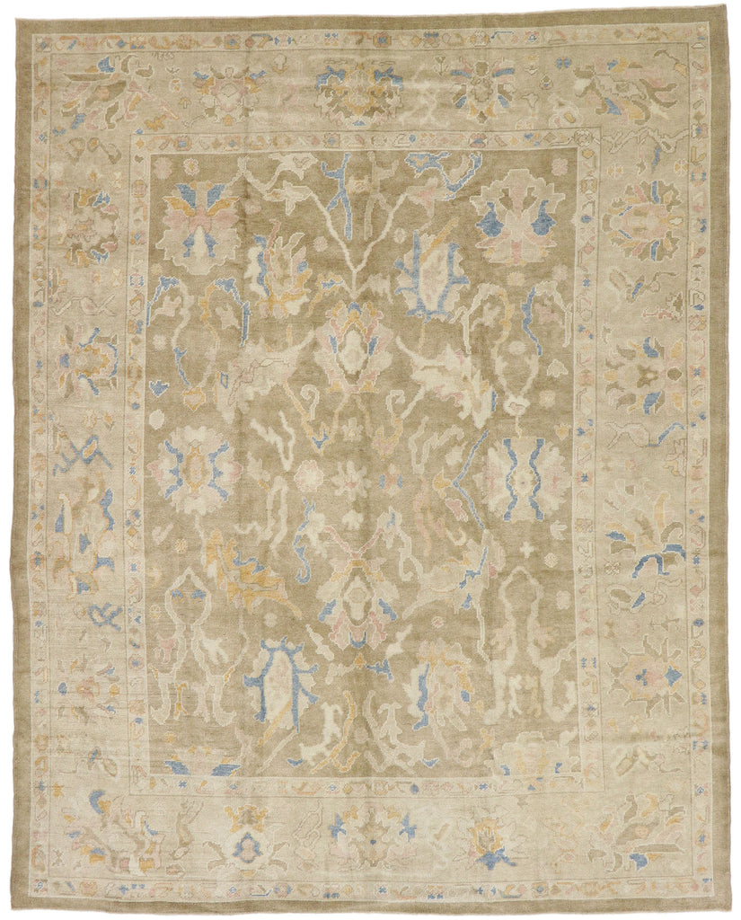 9 x 12 Contemporary Turkish Oushak Rug 53457