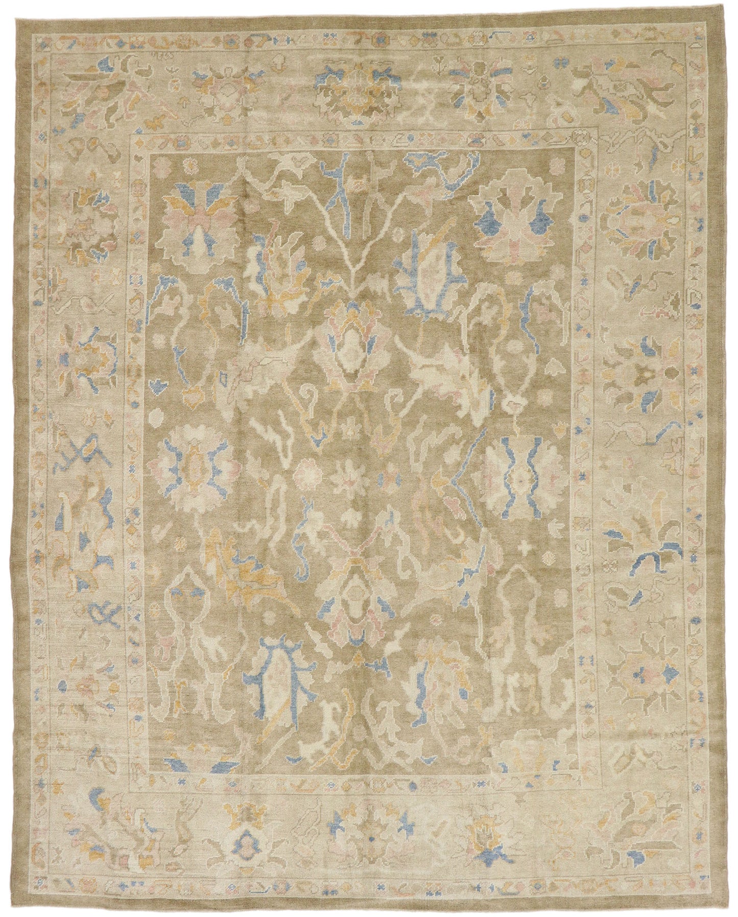 9 x 12 Contemporary Turkish Oushak Rug 53457
