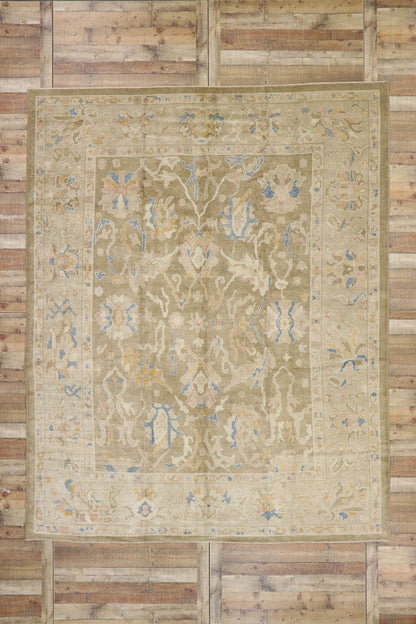 9 x 12 Contemporary Turkish Oushak Rug 53457