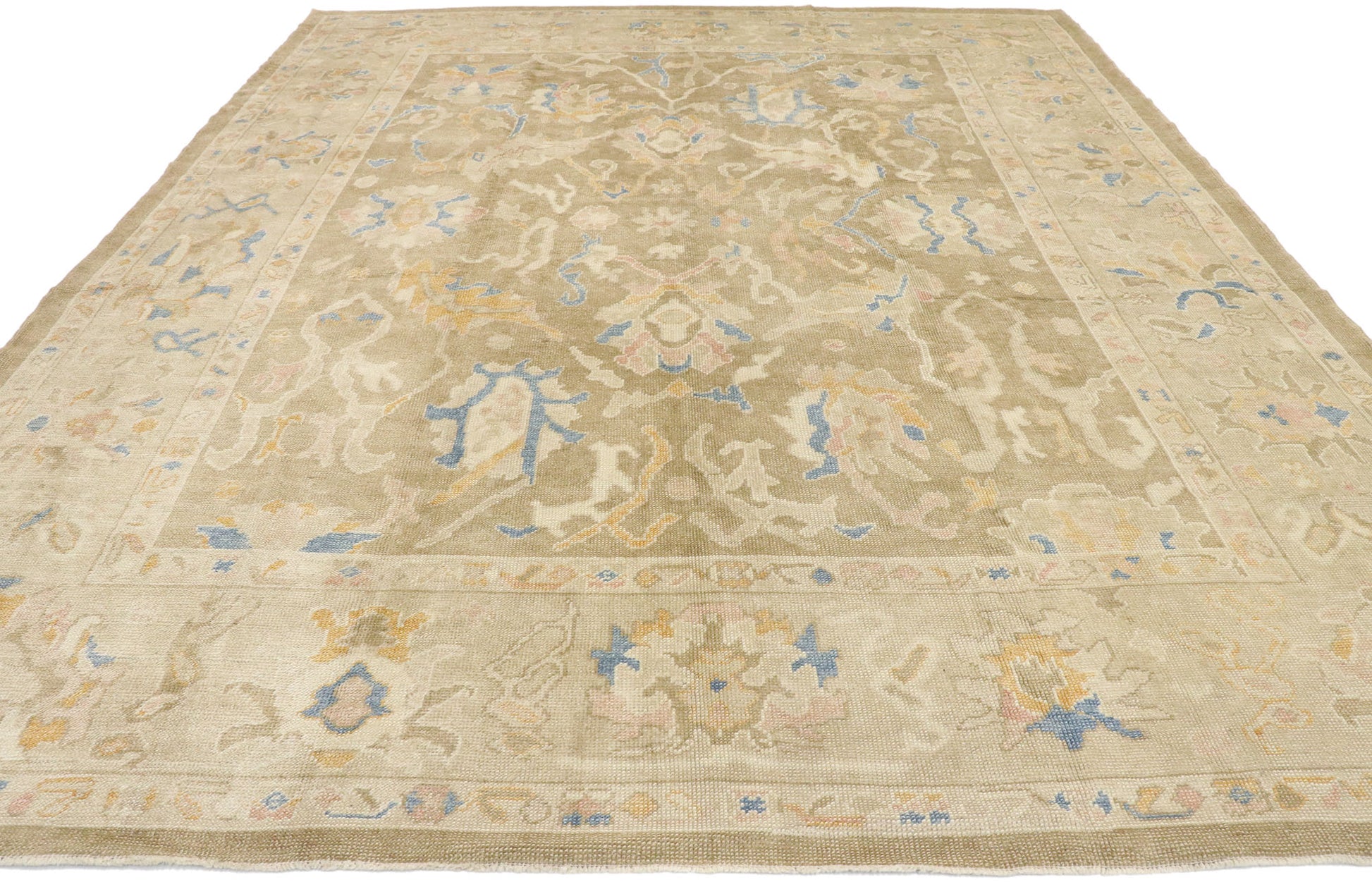 9 x 12 Contemporary Turkish Oushak Rug 53457