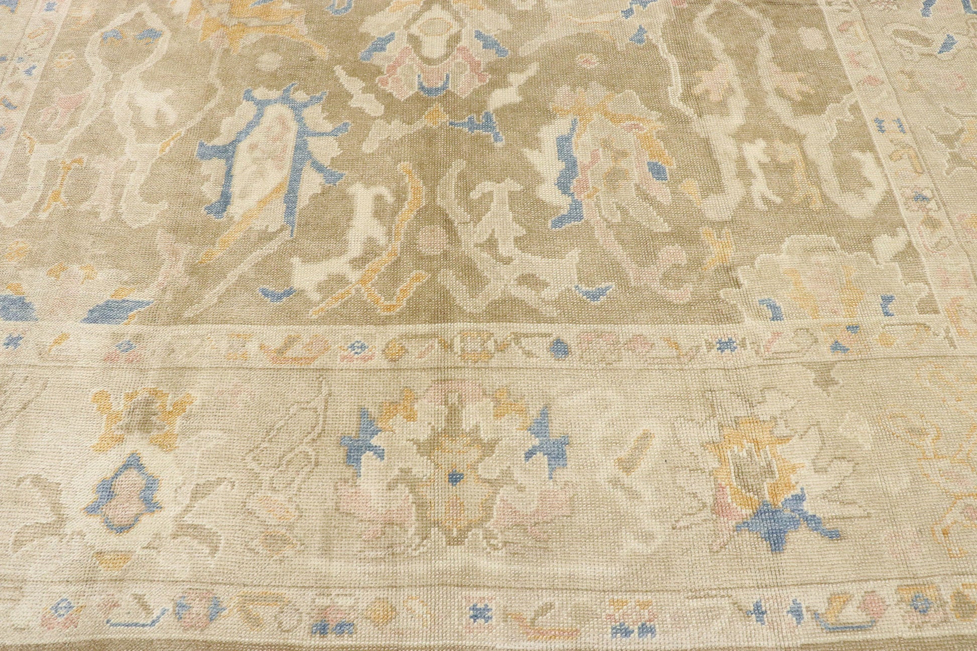 9 x 12 Contemporary Turkish Oushak Rug 53457