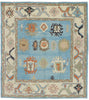 9 x 10 Colorful Turkish Oushak Rug 53460