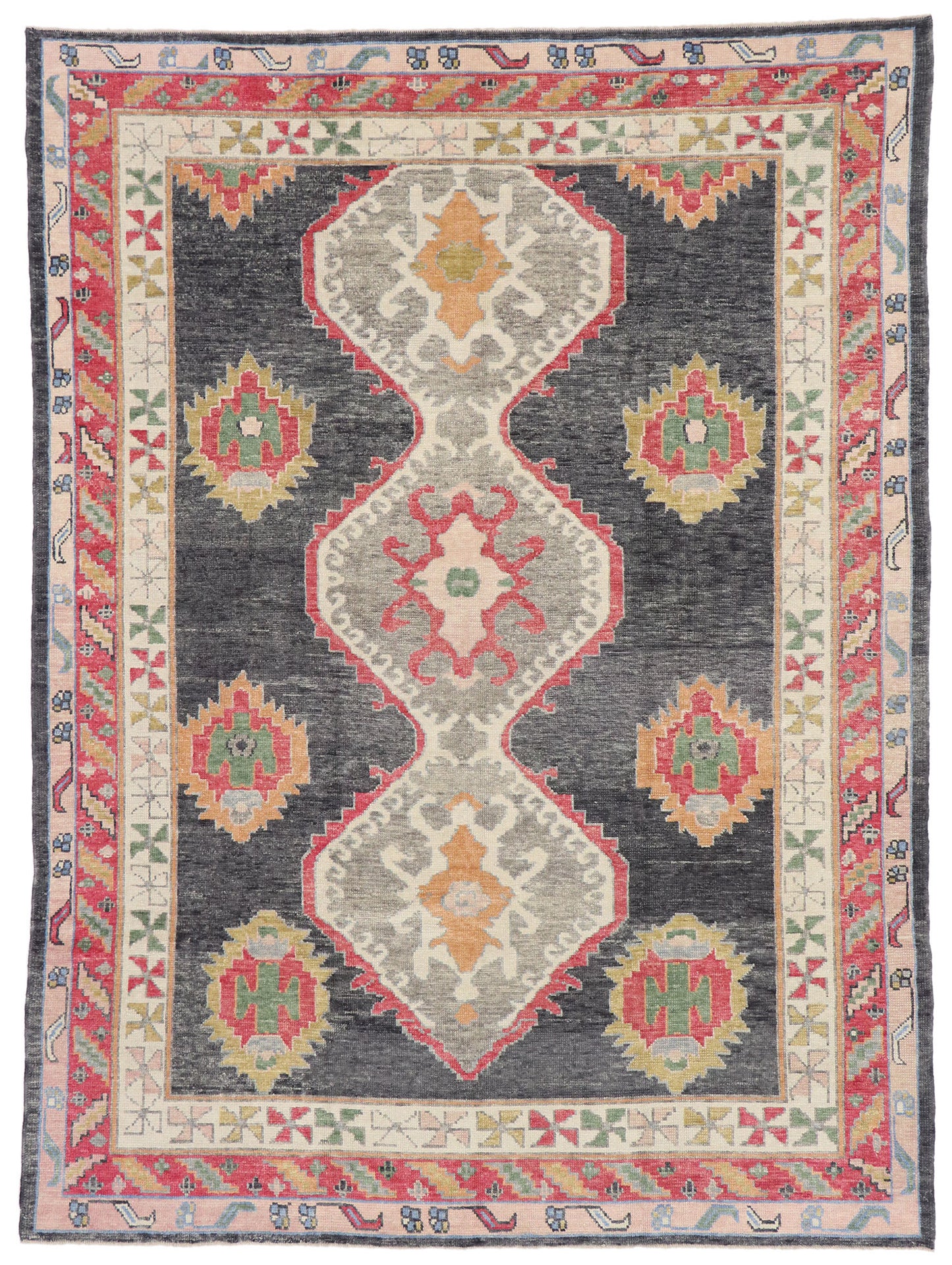 8 x 11 Contemporary Turkish Oushak Rug 53463