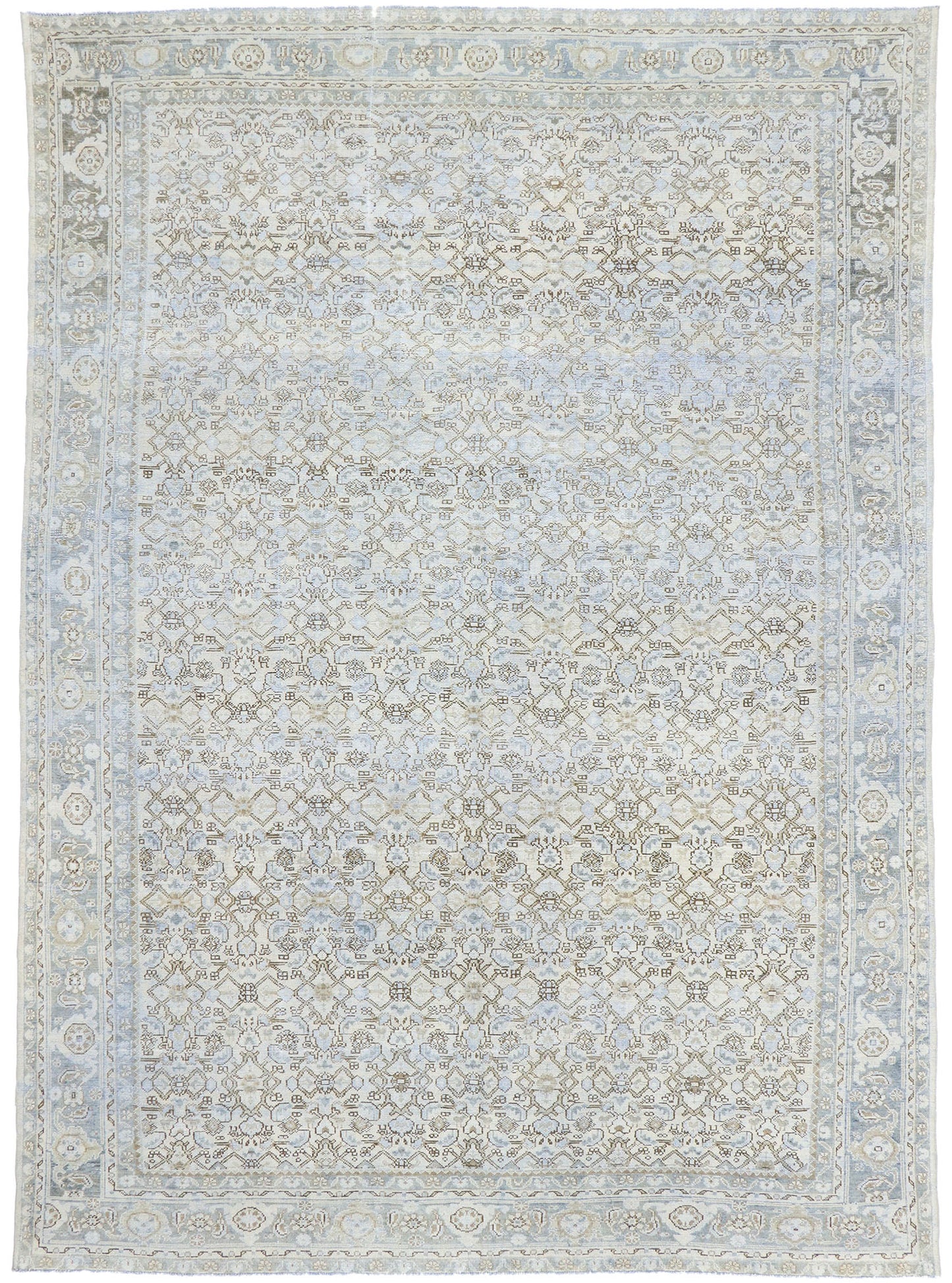 9 x 12 Vintage Persian Mahal Rug 53466