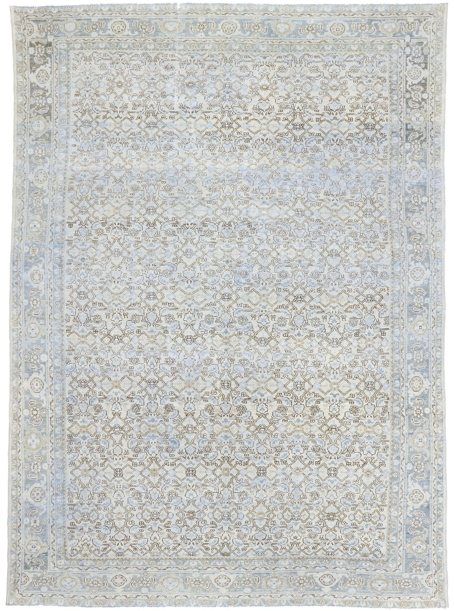 9 x 12 Vintage Persian Mahal Rug 53466
