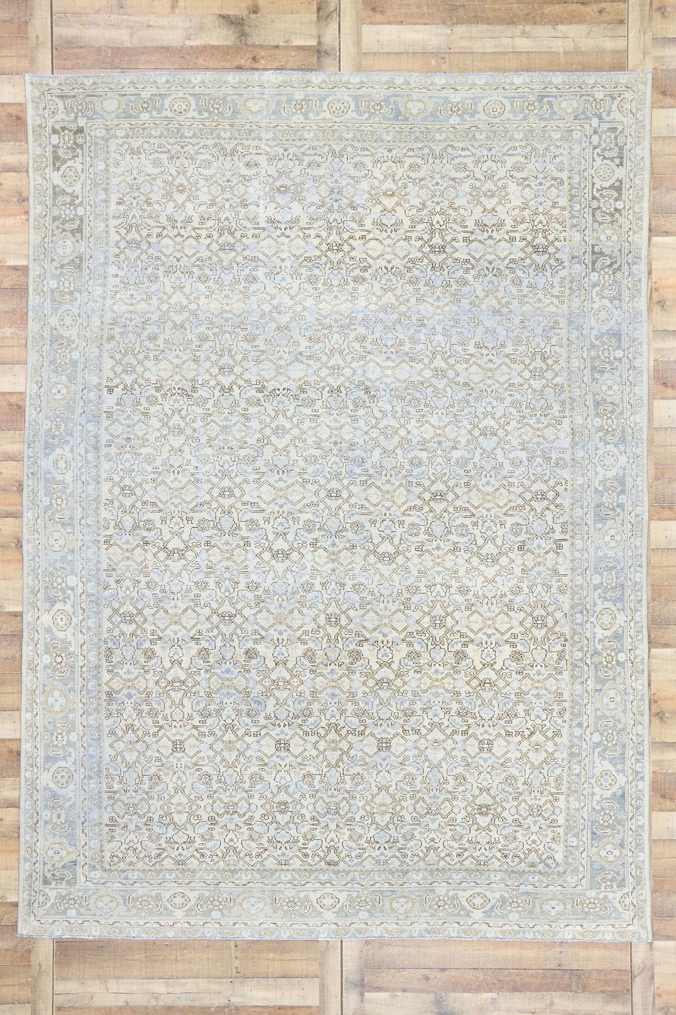 9 x 12 Vintage Persian Mahal Rug 53466