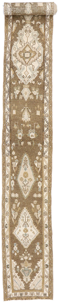 3 x 25 Vintage Persian Hamadan Runner 53467