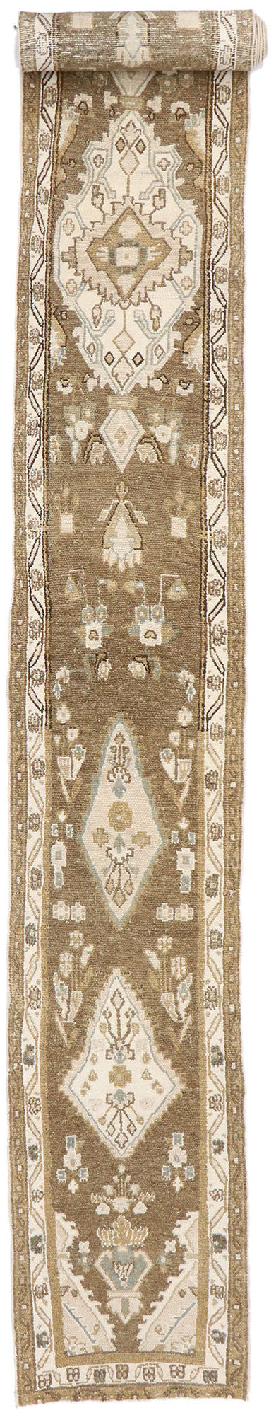 3 x 25 Vintage Persian Hamadan Runner 53467
