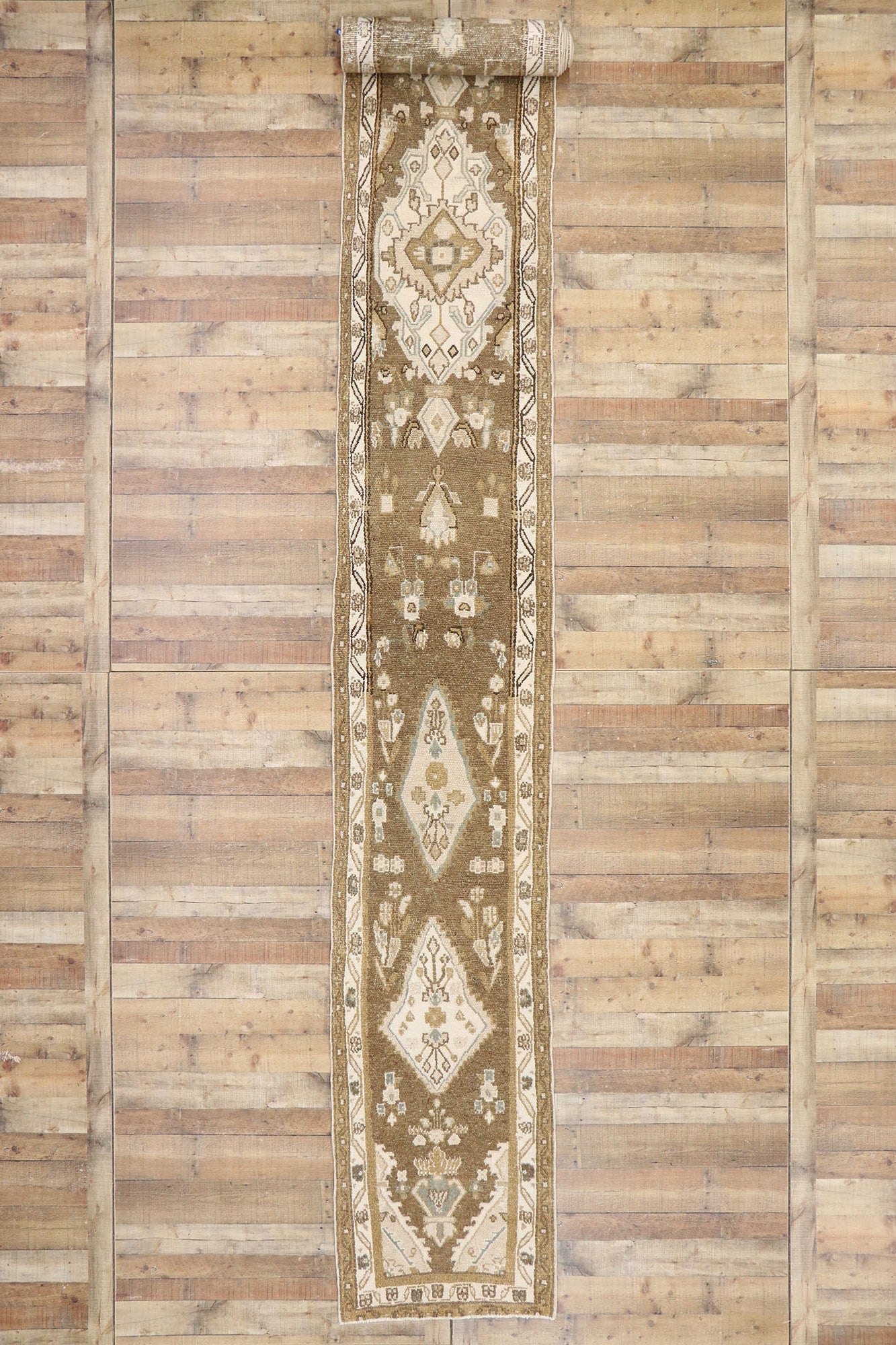 3 x 25 Vintage Persian Hamadan Runner 53467