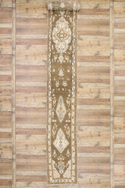 3 x 25 Vintage Persian Hamadan Runner 53467