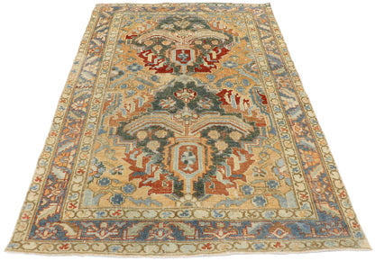 4 x 6 Vintage Persian Heriz Rug 53468